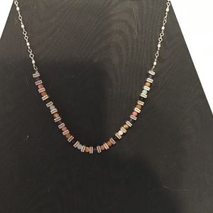 NEW Brighton bead necklace 16-18” muted multi colored